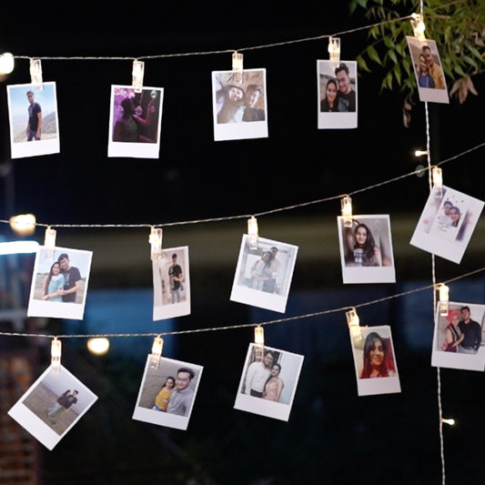 Polaroid with LED Clips