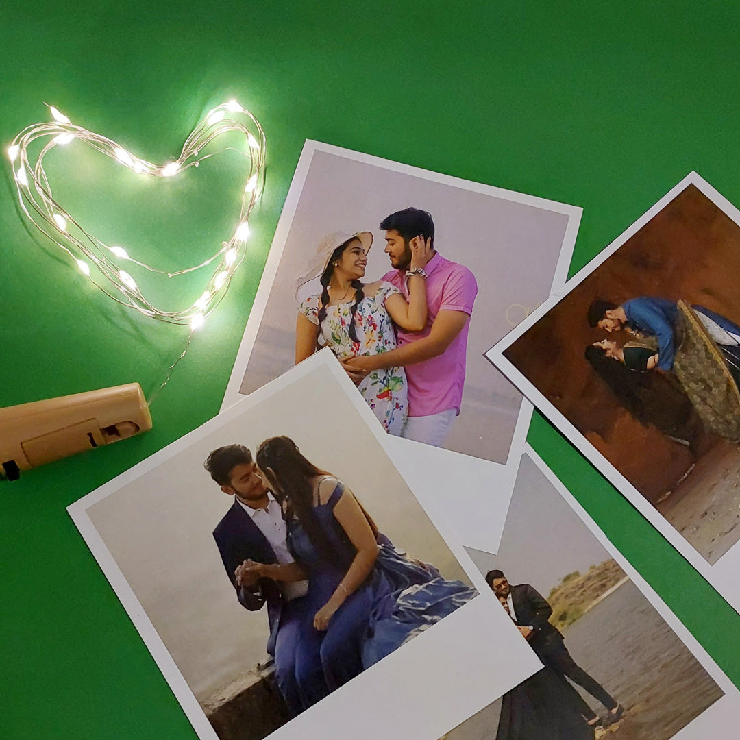 Polaroid with Clips and Fairy Lights
